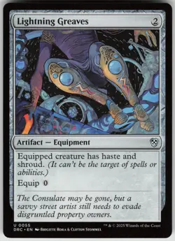Lightning Greaves Commander: Aetherdrift 0055 Uncommon NM MTG - Image 1