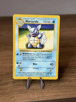 Pokemon TCG Wartortle Base Set, Shadowless Uncommon Card 42/102 NM - Image 1