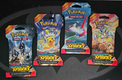 4 x Surging Sparks Booster Pack - Scarlet and Violet Pokemon SV08 Sealed ARTSET - Image 1