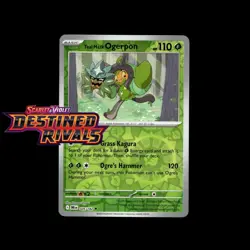 Pokemon TCG Teal Mask Ogerpon 026/182 | Destined Rivals | Reverse Holo | NM - Image 1