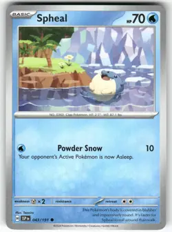 POKEMON SPHEAL 043/191 COMMON SURGING SPARKS NM - Image 1