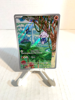 Pokemon TCG Meditite 153/142 Full Art Holo SV07: Stellar Crown Illustration Rare - Image 1