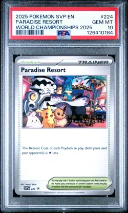 PSA 10 Pokemon World Championship 2025 Paradise Resort SVP 224 Anaheim Promo - Image 1