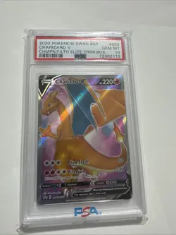 PSA 10 GEM MT 2020 Pokemon ENG Charizard V SWSH050 D Promo - Image 1