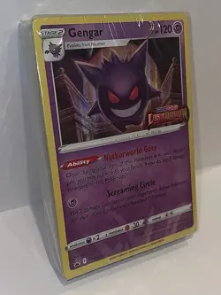 2022 Pokemon Gengar SWSH241 Lost Origin Stamped Promo Sealed Prerelease Deck - Image 1