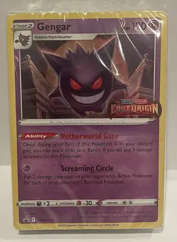 2022 Pokemon Gengar SWSH241 Lost Origin Stamped Promo Sealed Prerelease Deck - Image 2