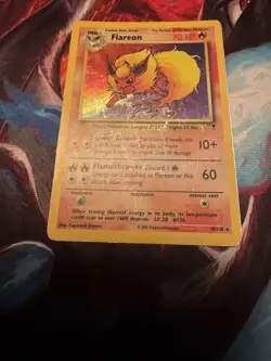 Flareon 10/110 Legendary Collection 2002 Holo Rare WOTC Pokemon Card TCG - Image 2