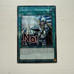 RA05-EN118 Crossout Designator Variant Art Starlight Rare 1st Ed YuGiOh - Image 1
