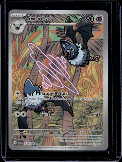 Pokemon Swoobat Holo TCG Card White Flare Illustration Rare Card 120/086 - Image 1