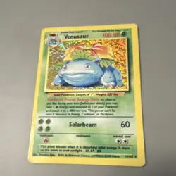Pokemon Venusaur Base Set 15/102 Holo Rare English 1999 100HP Card - Image 1