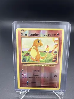 Pokemon TCG Charmander Evolutions Reverse Holo Card 9/108 Common NM - Image 1