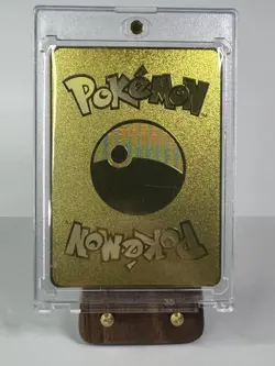 Pikachu with Grey Felt Hat Van Gogh Black Star Promo Custom Fan Art. METAL CARD - Image 3