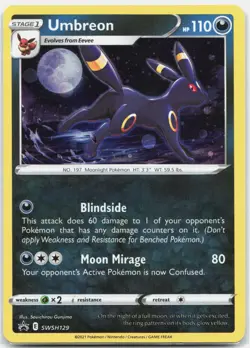 Umbreon - Promo SWSH: Sword & Shield Promo Cards SWSD Darkness Holo SWSH129 NM - Image 1