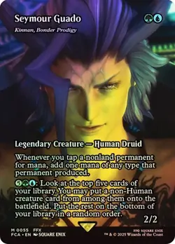 Kinnan, Bonder Prodigy Seymour Guado FOIL BORDERLESS 0055 Final Fantasy FCA MTG - Image 1