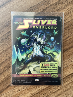 Sliver Overlord (Borderless) - Showcase Special Guests - #128 Foil NM - MTG - Image 1