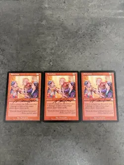 3x Browbeat / Tiranneggiare Signed Mark Tedin MAGIC THE GATHERING MTG - Image 1