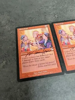 3x Browbeat / Tiranneggiare Signed Mark Tedin MAGIC THE GATHERING MTG - Image 3