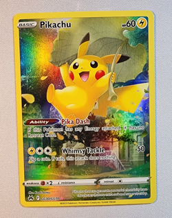 Pokemon Card Pikachu GG30/GG70 Crown Zenith: Galarian Gallery Ultra Rare - Image 1