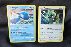 Pokemon TCG Crown Zenith Sea and Sky Box Promo Set - Rayquaza & Kyogre NM - Image 2