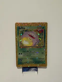 Koffing 51/102 Base Set Vending Sticker Holo Prism Pokemon Card - Image 1