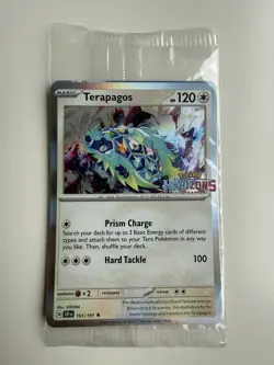 Terapagos 161/191 & Quaxly 050/191 Pokemon Center Horizons Stamped Promos Sealed - Image 1