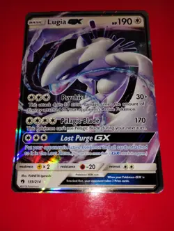 2018 Pokemon Lugia GX Holo 159/214🔥S&M Lost Thunder🔥Near Mint💎 - Image 1