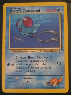 ​Misty's Tentacool 57/132 | Gym Heroes | Pokemon TCG | Regular Unlimited | LP NM - Image 1
