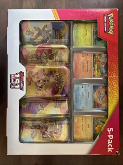 Pokemon TCG Scarlet & Violet 151 Mini Tins Costco Bundle, 5 Pack - Sealed - Image 1