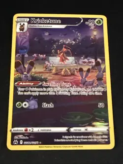 Kricketune GG02/GG70 Holo Crown Zenith Galarian Gallery Pokemon NM - Image 1