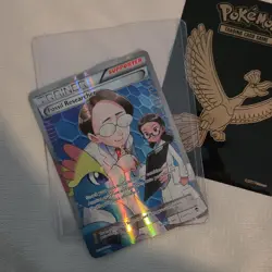 Pokemon Fossil Researcher Full Art Ultra Rare Holo Trainer XY Furious Fists - Image 1