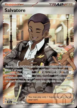 Salvatore 202/162 Ultra Rare Temporal Forces Pokemon Holo NM/M - Image 3