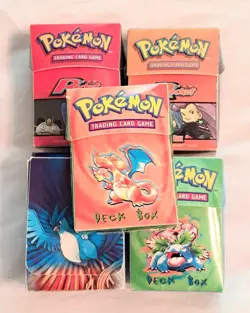 Vintage WOTC Ultra Pro Official Pokemon Deck Boxe Collection Box Only Lot - Image 1
