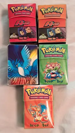 Vintage WOTC Ultra Pro Official Pokemon Deck Boxe Collection Box Only Lot - Image 2