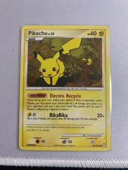 Pokemon Pikachu Mysterious Treasures 94/123 2007 English Common 60 HP - Image 5