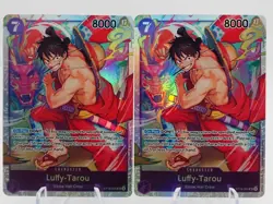 2x One Piece TCG, Luffy-Tarou ST18-005 SR, Near Mint - Image 1