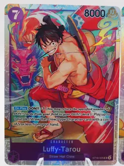 2x One Piece TCG, Luffy-Tarou ST18-005 SR, Near Mint - Image 2