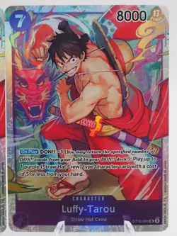 2x One Piece TCG, Luffy-Tarou ST18-005 SR, Near Mint - Image 3
