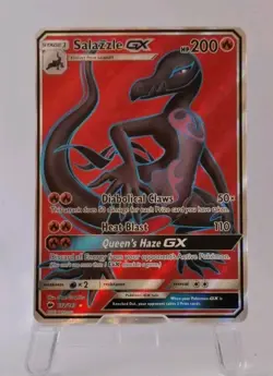 Salazzle GX Full Art 132/147 Ultra Rare Burning Shadows Pokemon S&M TCG - Image 1