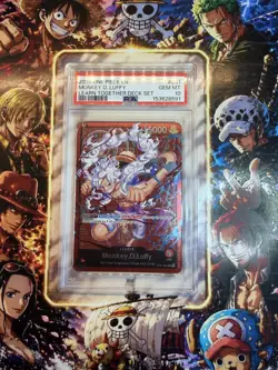 GEM MINT PSA 10 - Monkey D Luffy ST21-001 Learn Together One Piece Card English - Image 1