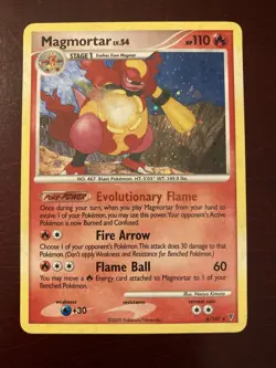 Magmortar Lv.54 6/147 Supreme Victors Holo Rare 2009 English Pokemon TCG Card NM - Image 1