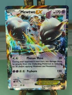 Pokemon Mewtwo EX 61/162 Breakthrough Holo Rare 2015 Pokemon Trading Card TCG - Image 1