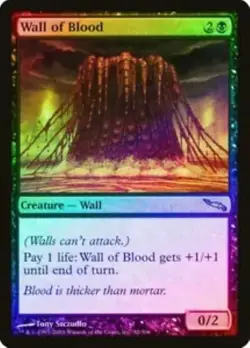 Wall of Blood FOIL Mirrodin MtG LP - Image 1