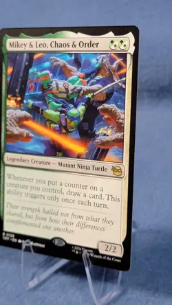 Mikey and Leo Chaos and Order - Teenage Mutant Ninja Turtles - MtG - NM * 🔮 - Image 2