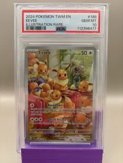 PSA 10 GEM Mint - Eevee #188 Pokemon Scarlet & Violet 151, Graded - Image 1