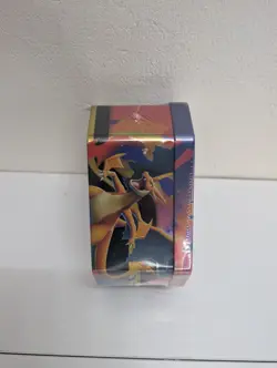 Mega Charizard X ex Tin Pokemon TCG Mega Evolution Phantasmal Flames Sealed - Image 2