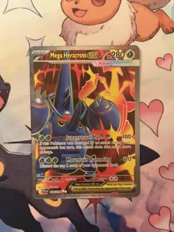 Mega Heracross ex 108/094 Ultra Rare Phantasmal Flames Pokemon TCG - Image 1