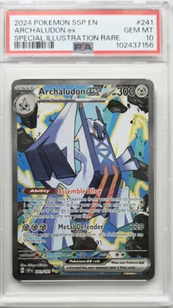 💥PSA 10 Archaludon ex 241/191 Pokemon Surging Sparks Special Illustration Rare - Image 1