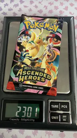 Pokemon Ascended Heroes Booster Pack Heavy (23.01g) 🔥🔥 - Image 1