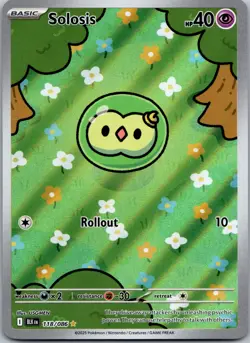 Solosis #118/086 Illustration Rare SV: Black Bolt Pokemon Near Mint or Better - Image 1