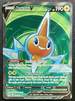 Rotom V - 176/196 - SWSH: Lost Origin - NM - Full Art - Pokemon TCG - Image 1